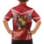 Tonga Darts Family Matching Off Shoulder Short Dress and Hawaiian Shirt Tongan Ngatu Pattern