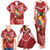 Tonga Darts Family Matching Tank Maxi Dress and Hawaiian Shirt Tongan Ngatu Pattern