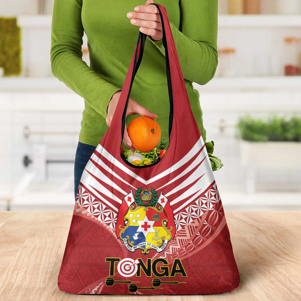 Tonga Darts Grocery Bag Tongan Ngatu Pattern LT14 - Polynesian Pride