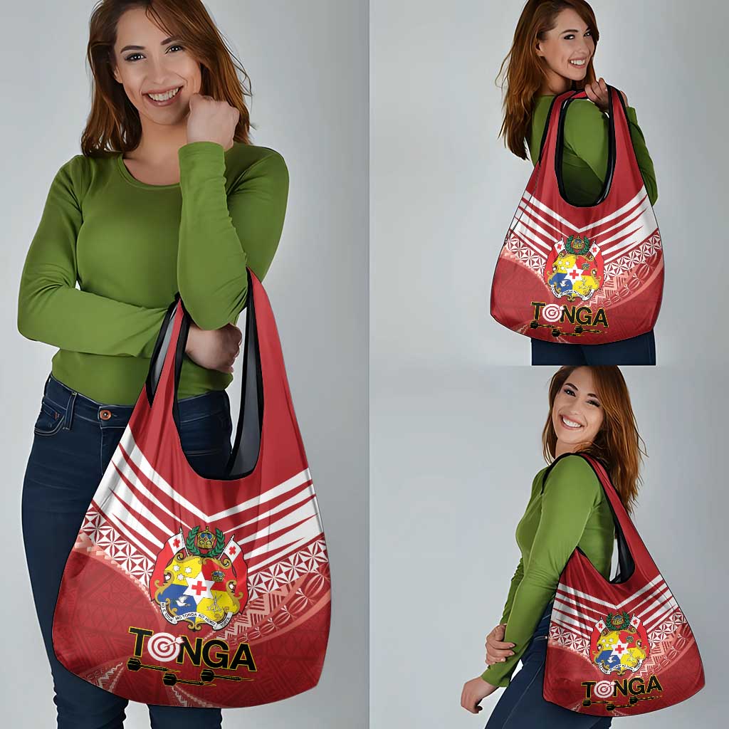 Tonga Darts Grocery Bag Tongan Ngatu Pattern LT14 - Polynesian Pride