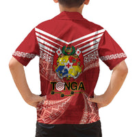 Tonga Darts Kid Hawaiian Shirt Tongan Ngatu Pattern LT14 - Polynesian Pride