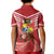 Tonga Darts Kid Polo Shirt Tongan Ngatu Pattern