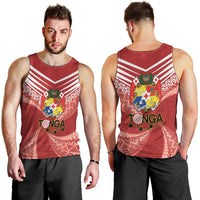 Tonga Darts Men Tank Top Tongan Ngatu Pattern LT14 - Polynesian Pride