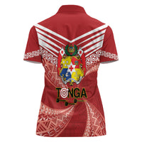 Tonga Darts Women Polo Shirt Tongan Ngatu Pattern LT14 - Polynesian Pride