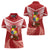 Tonga Darts Women Polo Shirt Tongan Ngatu Pattern