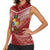 Tonga Darts Women Sleeveless Polo Shirt Tongan Ngatu Pattern