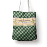 Hunter Green Palaka Hawaii Leis Elegant Vibes Tote Bag LT14 - Polynesian Pride