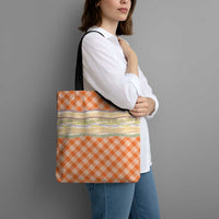Orange Palaka Hawaii Leis Elegant Vibes Tote Bag LT14 - Polynesian Pride