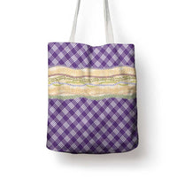 Purple Palaka Hawaii Leis Elegant Vibes Tote Bag LT14 - Polynesian Pride