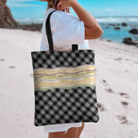 Black Palaka Hawaii Leis Elegant Vibes Tote Bag LT14 - Polynesian Pride