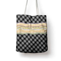 Black Palaka Hawaii Leis Elegant Vibes Tote Bag LT14 - Polynesian Pride