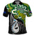 Custom New Zealand and Australia Polo Shirt Aboriginal Mix Aotearoa Maori Unique Style LT14 Green - Polynesian Pride