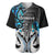 Personalised New Zealand Baseball Jersey Te Manaia Mangopare Maori And Fern Blue Style LT14 Blue - Polynesian Pride