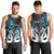 Personalised New Zealand Men Tank Top Te Manaia Mangopare Maori And Fern Blue Style LT14 - Polynesian Pride