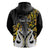 Custom New Zealand Hoodie Te Manaia Mangopare Maori and Fern Gold Style LT14 - Polynesian Pride