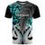 Custom New Zealand T Shirt Te Manaia Mangopare Maori And Fern Turquoise Style LT14 Turquoise - Polynesian Pride