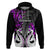 Custom New Zealand Hoodie Te Manaia Mangopare Maori and Fern Purple Style LT14 Pullover Hoodie Purple - Polynesian Pride