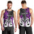 Personalised New Zealand Men Tank Top Te Manaia Mangopare Maori And Fern Purple Style LT14 - Polynesian Pride