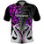 Custom New Zealand Polo Shirt Te Manaia Mangopare Maori and Fern Purple Style LT14 Purple - Polynesian Pride