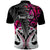 Custom New Zealand Polo Shirt Te Manaia Mangopare Maori and Fern Pink Style LT14 - Polynesian Pride