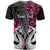 Custom New Zealand T Shirt Te Manaia Mangopare Maori And Fern Pink Style LT14 - Polynesian Pride