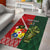 Custom Samoa And Ireland Rugby Area Rug Ikale Tahi With Shamrocks