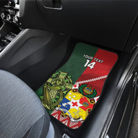 Custom Tonga And Ireland Rugby Car Mats Ikale Tahi With Shamrocks LT14 - Polynesian Pride