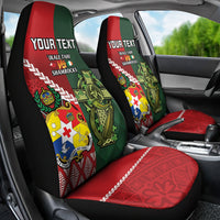 Custom Tonga And Ireland Rugby Car Seat Cover Ikale Tahi With Shamrocks LT14 - Polynesian Pride