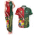 Custom Samoa And Ireland Rugby Couples Matching Tank Maxi Dress and Hawaiian Shirt Ikale Tahi With Shamrocks