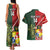 Custom Samoa And Ireland Rugby Couples Matching Tank Maxi Dress and Hawaiian Shirt Ikale Tahi With Shamrocks