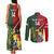 Custom Samoa And Ireland Rugby Couples Matching Tank Maxi Dress and Long Sleeve Button Shirt Ikale Tahi With Shamrocks