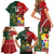 Custom Samoa And Ireland Rugby Family Matching Short Sleeve Bodycon Dress and Hawaiian Shirt Ikale Tahi With Shamrocks