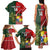 Custom Samoa And Ireland Rugby Family Matching Tank Maxi Dress and Hawaiian Shirt Ikale Tahi With Shamrocks