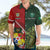 Custom Samoa And Ireland Rugby Hawaiian Shirt Ikale Tahi With Shamrocks