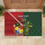 Custom Samoa And Ireland Rugby Rubber Doormat Ikale Tahi With Shamrocks