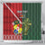 Custom Samoa And Ireland Rugby Shower Curtain Ikale Tahi With Shamrocks