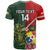 Custom Samoa And Ireland Rugby T Shirt Ikale Tahi With Shamrocks