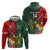 Custom Samoa And Ireland Rugby Zip Hoodie Ikale Tahi With Shamrocks