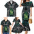 Personalised New Zealand Toki Family Matching Mermaid Dress and Hawaiian Shirt Silver Fern Mix Aotearoa Maori Pattern