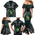 Personalised New Zealand Toki Family Matching Mermaid Dress and Hawaiian Shirt Silver Fern Mix Aotearoa Maori Pattern