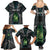 Personalised New Zealand Toki Family Matching Summer Maxi Dress and Hawaiian Shirt Silver Fern Mix Aotearoa Maori Pattern