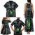 Personalised New Zealand Toki Family Matching Tank Maxi Dress and Hawaiian Shirt Silver Fern Mix Aotearoa Maori Pattern