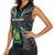 Personalised New Zealand Toki Women Sleeveless Polo Shirt Silver Fern Mix Aotearoa Maori Pattern