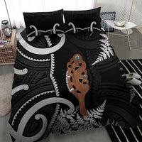 New Zealand Maripi Bedding Set Silver Fern Mix Aotearoa Maori Pattern LT14 - Polynesian Pride