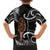 New Zealand Maripi Family Matching Short Sleeve Bodycon Dress and Hawaiian Shirt Silver Fern Mix Aotearoa Maori Pattern