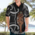 New Zealand Maripi Hawaiian Shirt Silver Fern Mix Aotearoa Maori Pattern