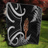 New Zealand Maripi Quilt Silver Fern Mix Aotearoa Maori Pattern LT14 - Polynesian Pride