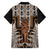 New Zealand Family Matching Short Sleeve Bodycon Dress and Hawaiian Shirt Maori Maripi Knife With Poutama Art