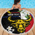 Personalised Philippines Carabao Beach Blanket Filipino Sun Mix Sampaguita Flower