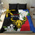 Personalised Philippines Carabao Bedding Set Filipino Sun Mix Sampaguita Flower